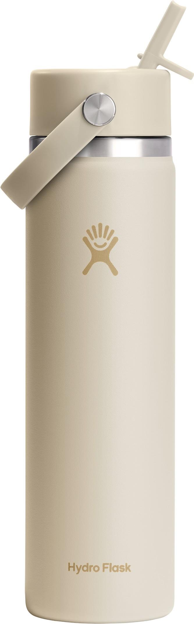710ml / 24oz Wide Mouth with Flex Straw Cap - coconut 1