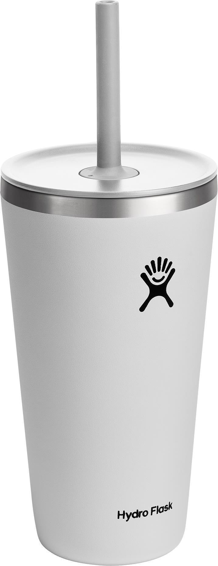 828ml / 28oz All Around Tumbler w/ Straw - white 1