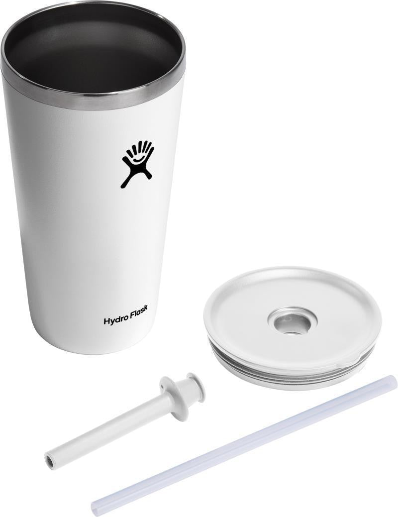 828ml / 28oz All Around Tumbler w/ Straw - white 1