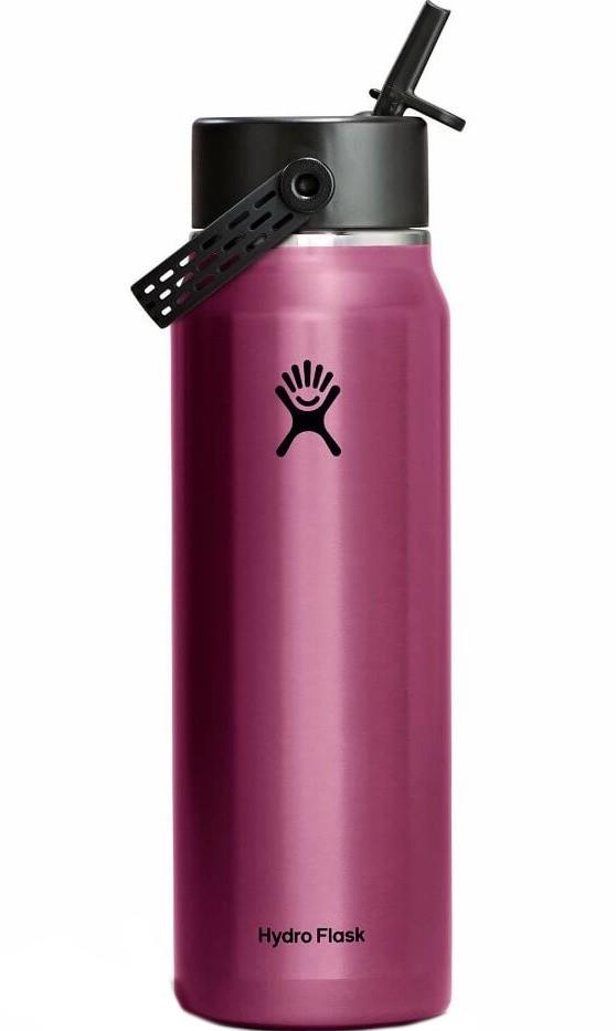 946ml / 32oz Lightweight Wide Flex Straw Cap - garnet red 1