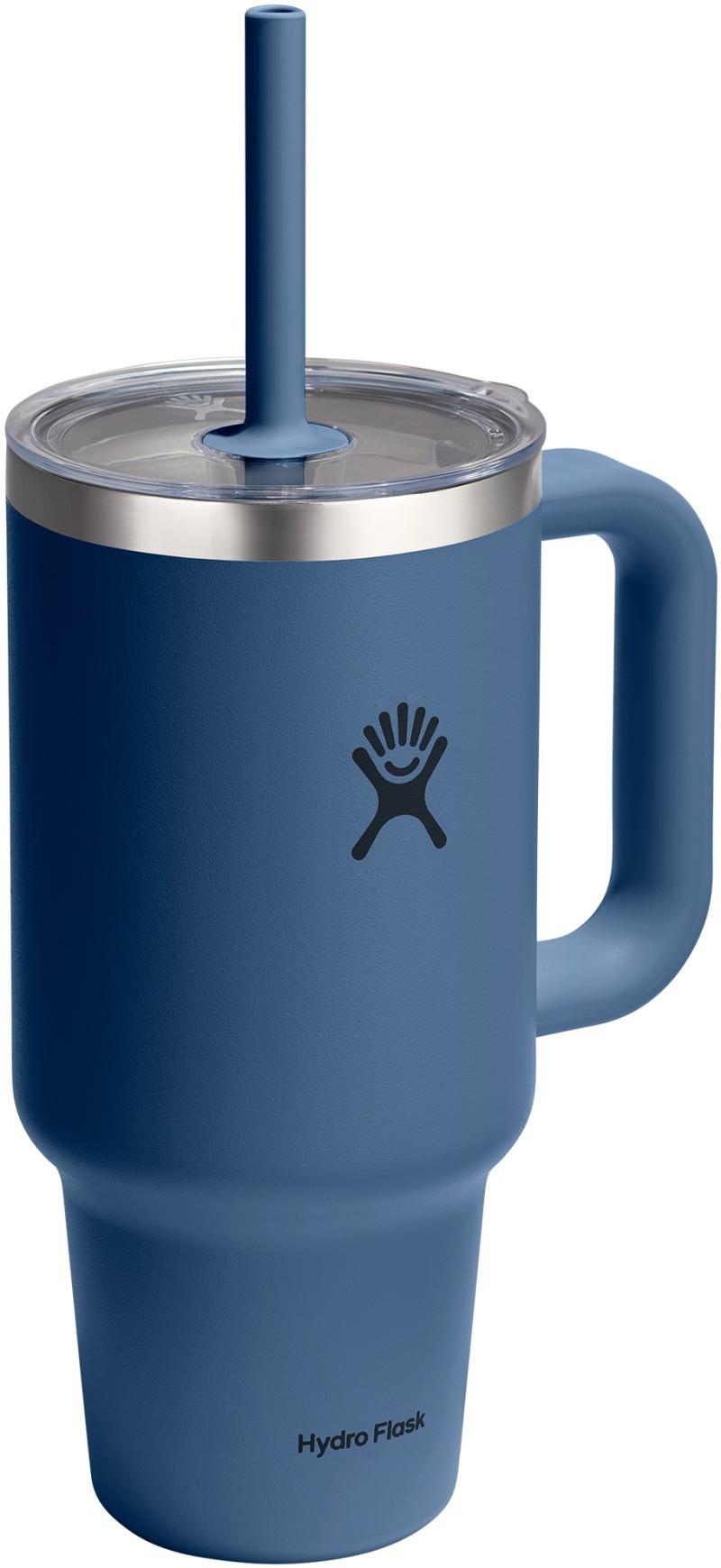 946ml / 32oz Travel Tumbler Clear Lid - harbor blue 1