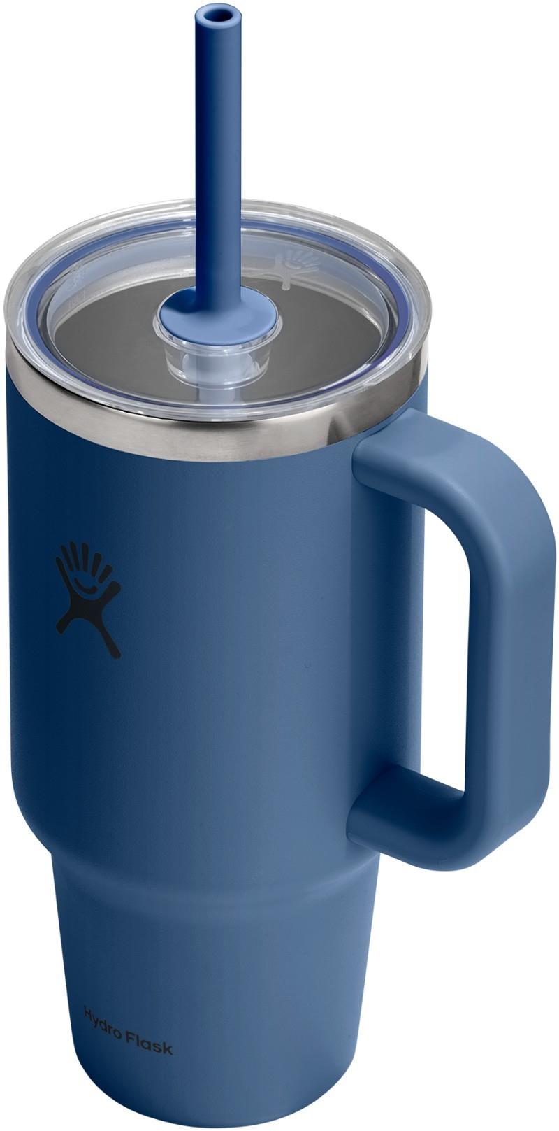 946ml / 32oz Travel Tumbler Clear Lid - harbor blue 1