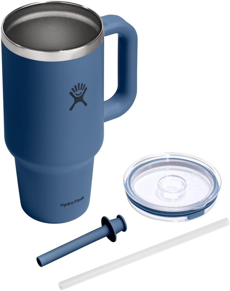 946ml / 32oz Travel Tumbler Clear Lid - harbor blue 1