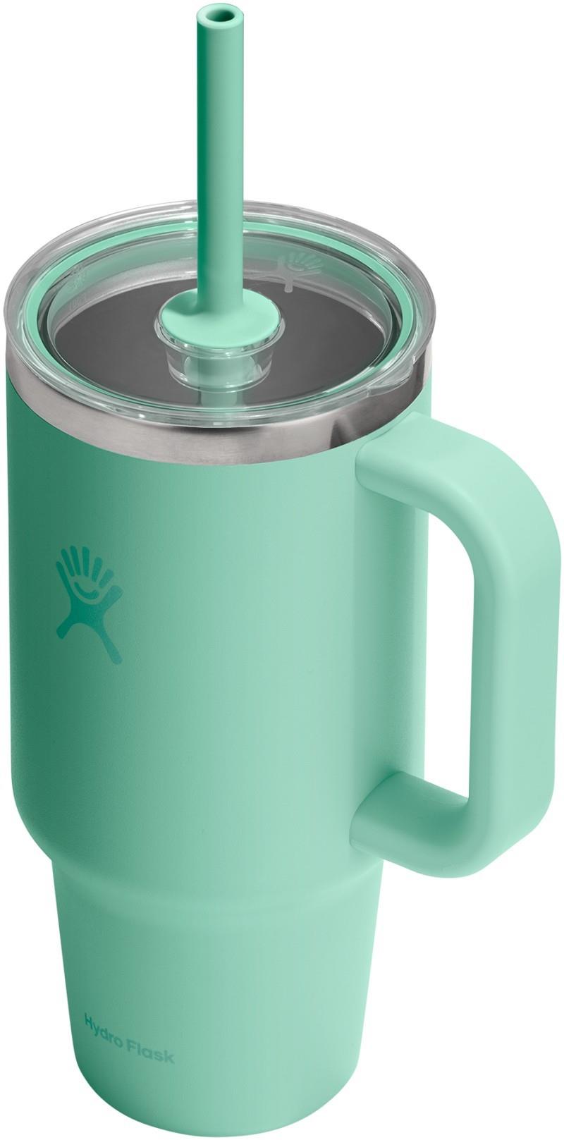 946ml / 32oz Travel Tumbler Clear Lid - mermaid green 1