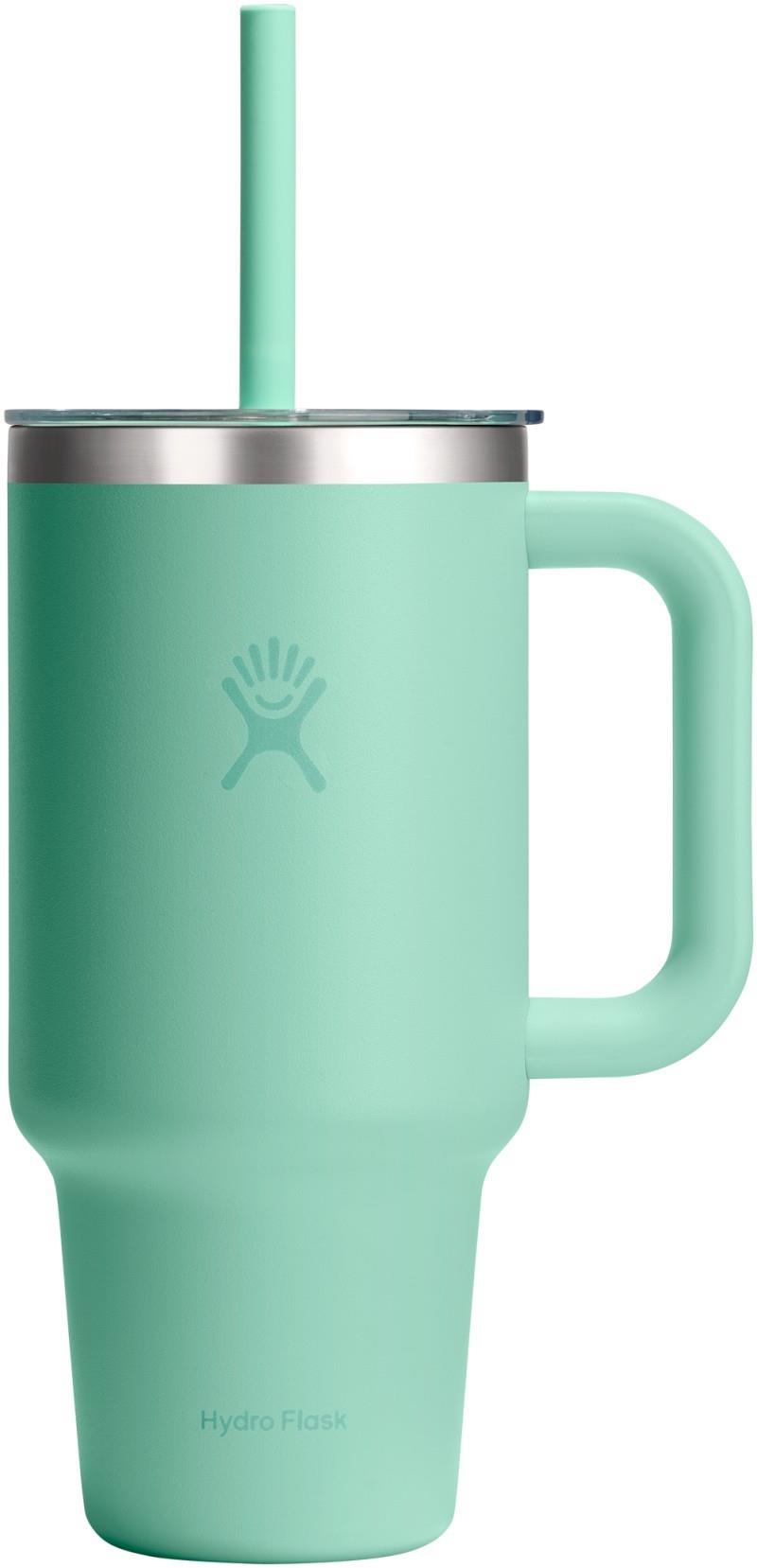 946ml / 32oz Travel Tumbler Clear Lid - mermaid green 1