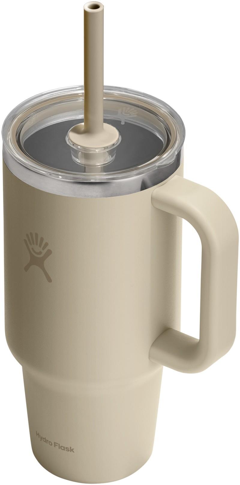 946ml / 32oz Travel Tumbler Clear Lid - oat 1