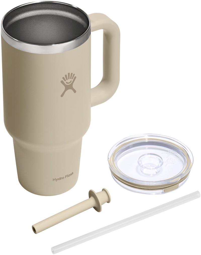 946ml / 32oz Travel Tumbler Clear Lid - oat 1