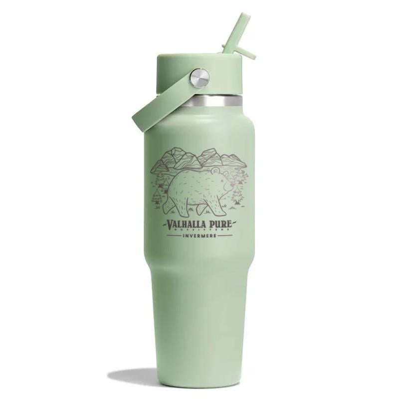 946ml / 32oz Wide Flex Straw Travel Bottle - Invermere - aloe 1