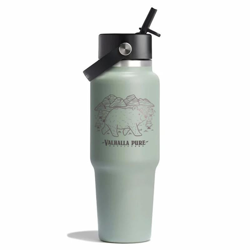 946ml / 32oz Wide Flex Straw Travel Bottle - VPO - agave 1