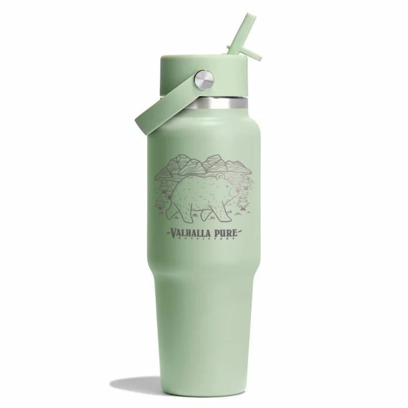 946ml / 32oz Wide Flex Straw Travel Bottle - VPO - aloe 1