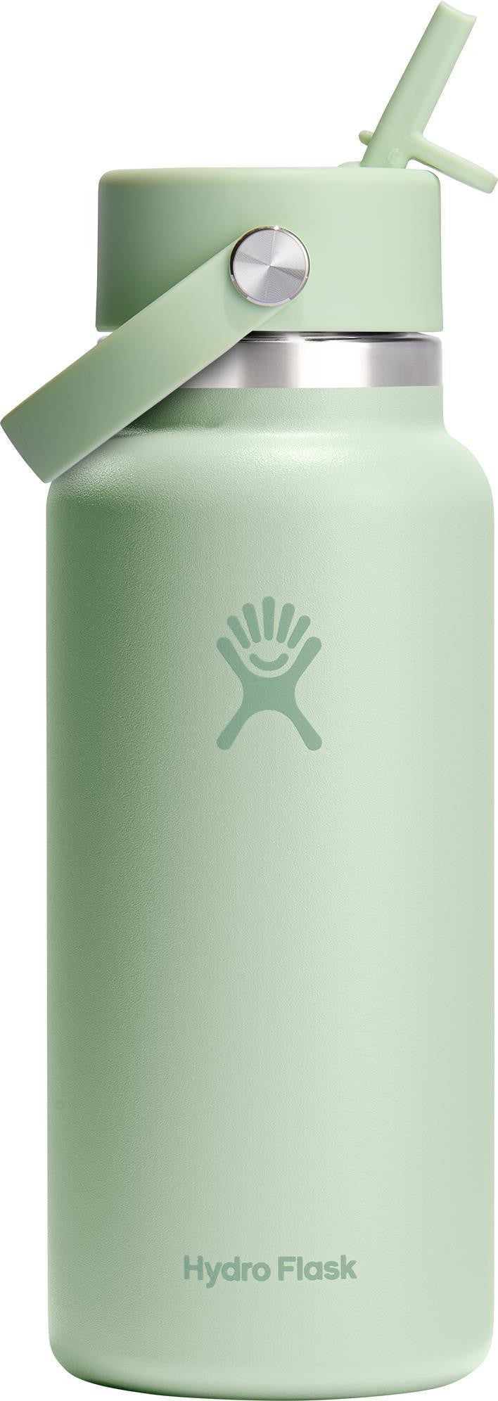 946ml / 32oz Wide Mouth w/ Flex Straw Cap - aloe 1