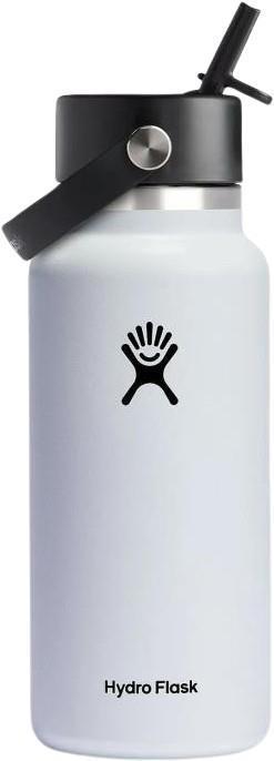 946ml / 32oz Wide Mouth w/ Flex Straw Cap - white 1