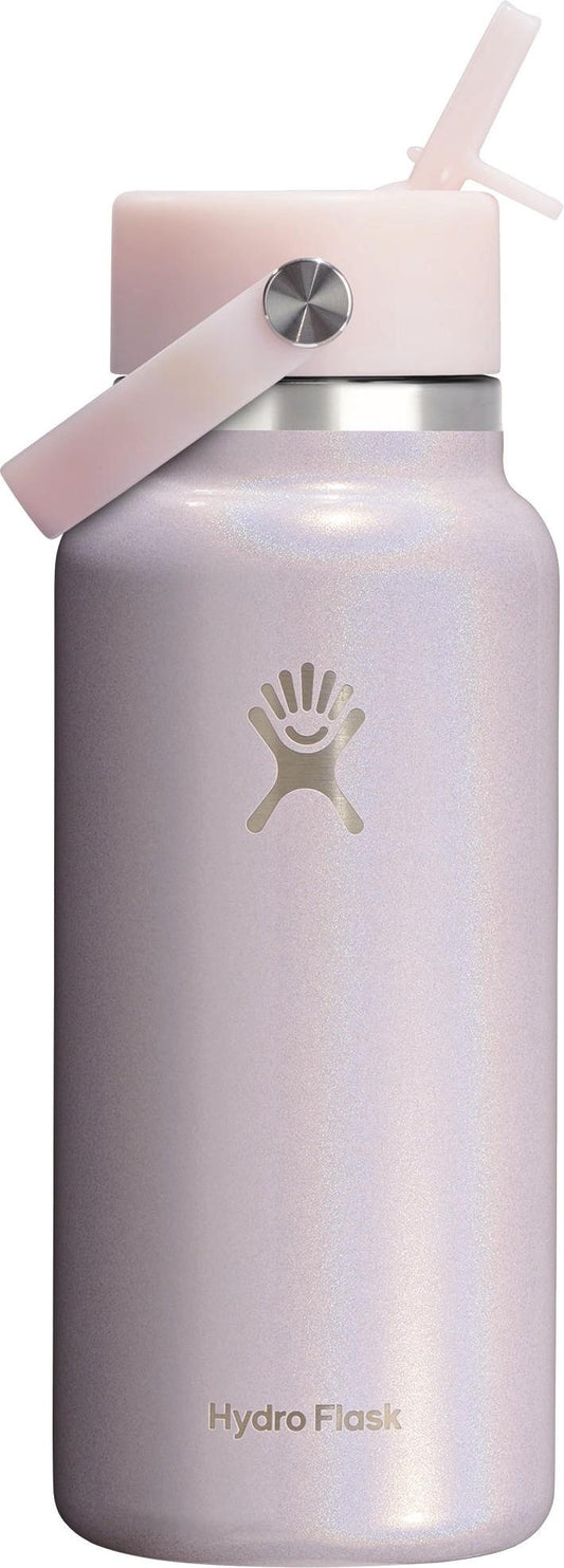 946ml / 32oz Wide Mouth with Flex Straw Cap - Limited Edition - glimmer pink 1