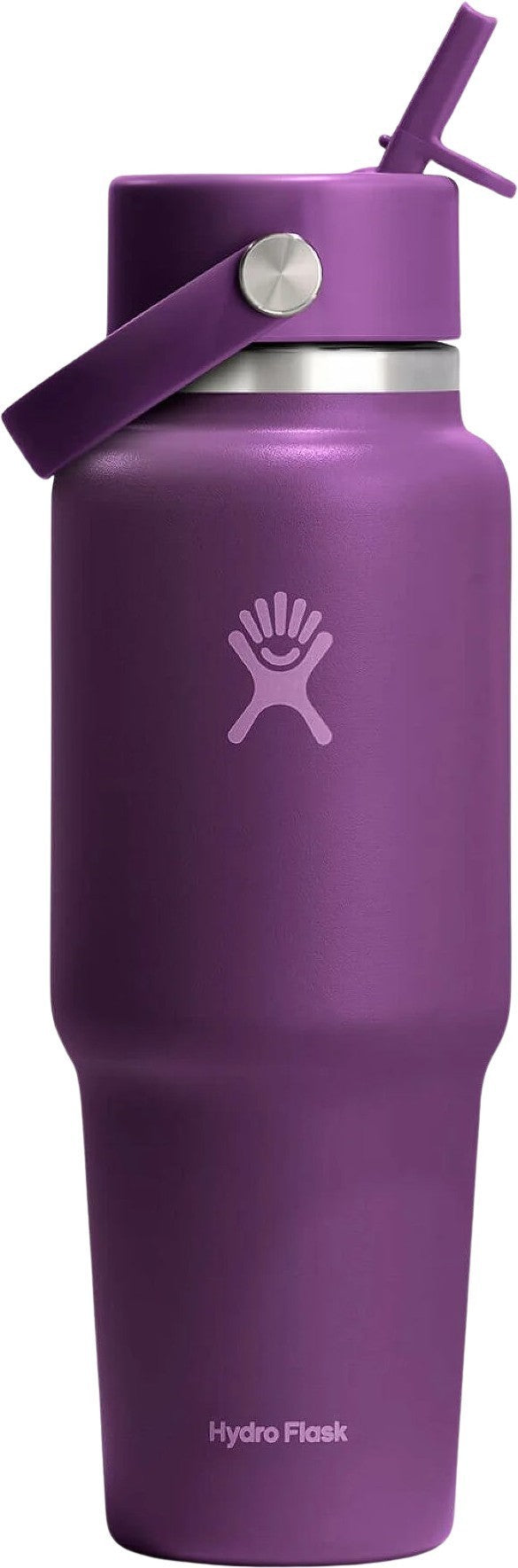946ml / 32oz Wide Travel Bottle with Flex Straw - beachplum purple 1