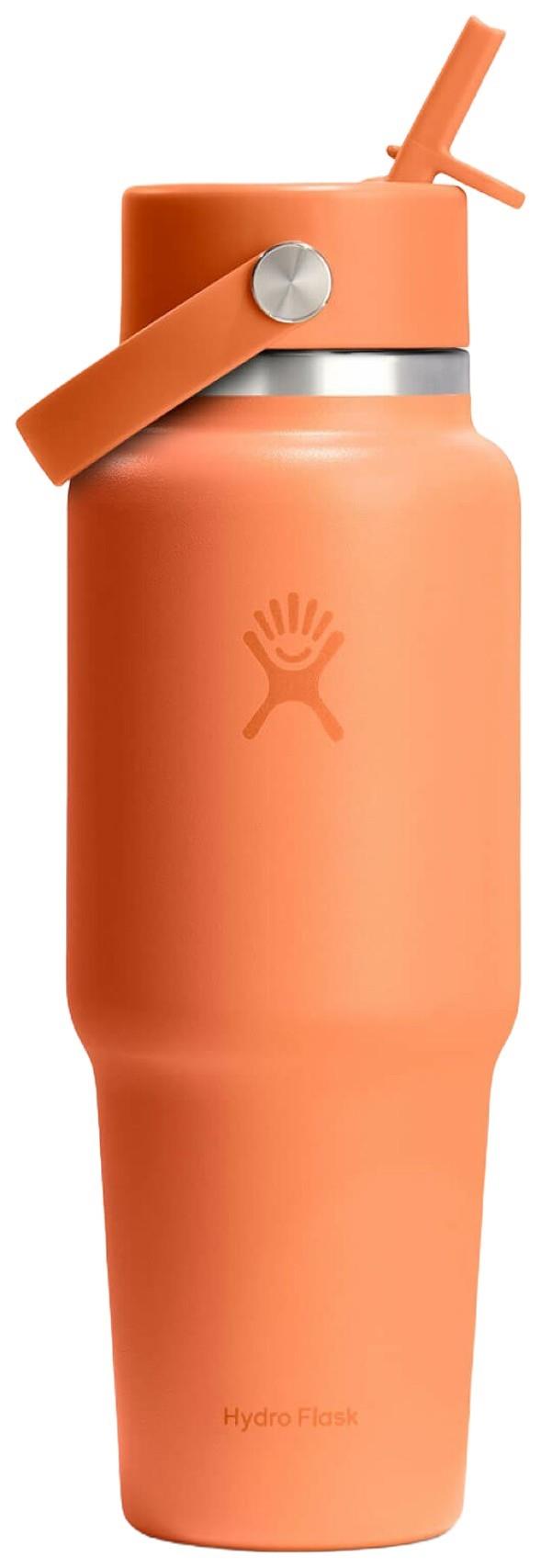 946ml / 32oz Wide Travel Bottle with Flex Straw - nectar orange 1