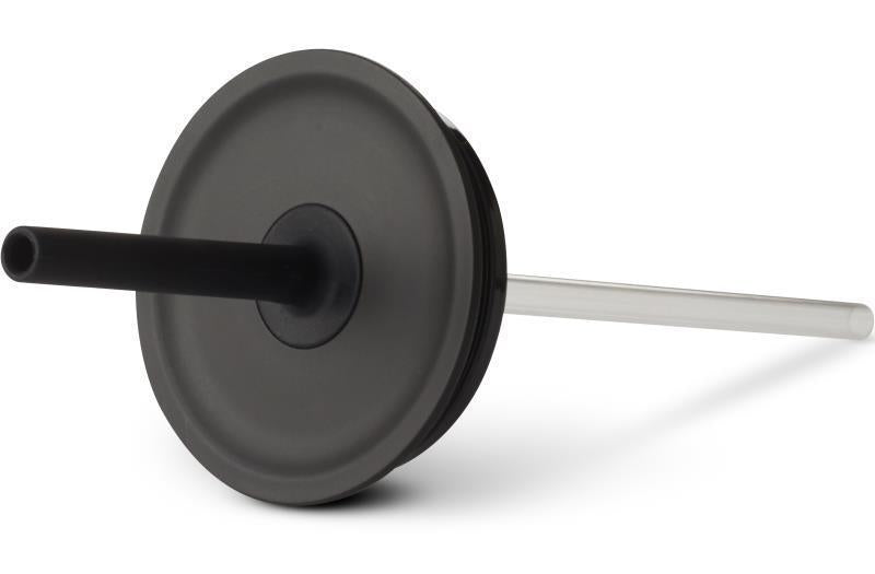 Press-In Straw Lid - Medium - Black 2