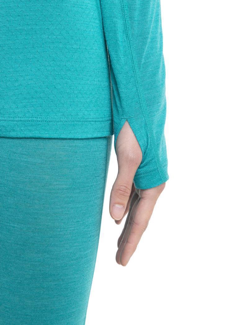 125 ZoneKnit LS Crewe - Womens - Flux Green / Ether / CB 4