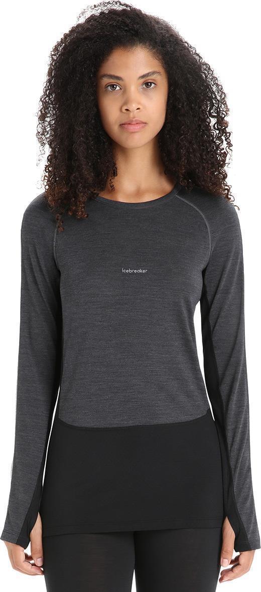 125 ZoneKnit LS Crewe - Womens - Jet Heather / Black / Metro Heather / CB 3