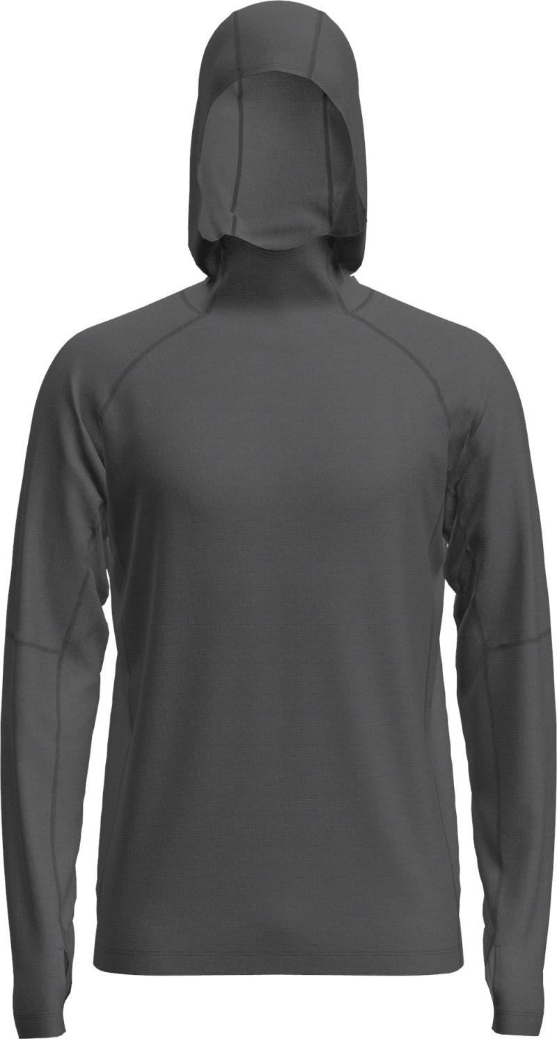 150 MerinoFine Ace LS Hoodie - Mens - obsidian 1