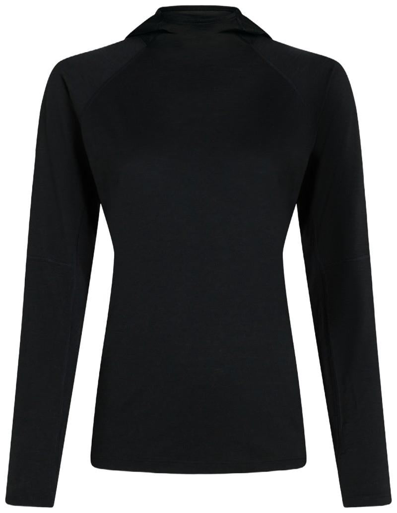 150 MerinoFine Ace LS Hoodie - Womens - black 1