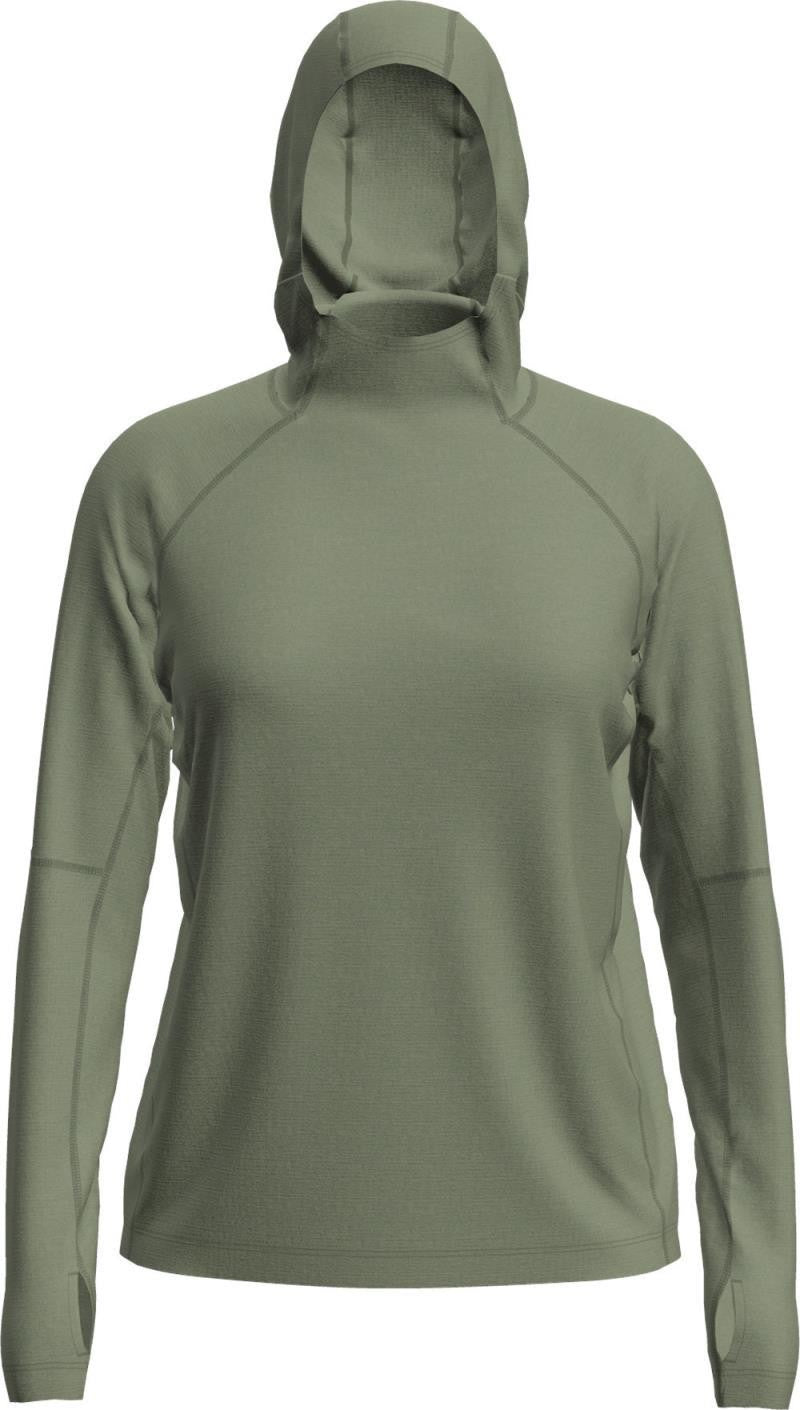 150 MerinoFine Ace LS Hoodie - Womens - lichen 1