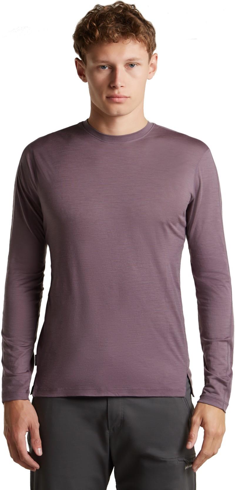150 MerinoFine Ace LS Tee - Mens - grey plum 1