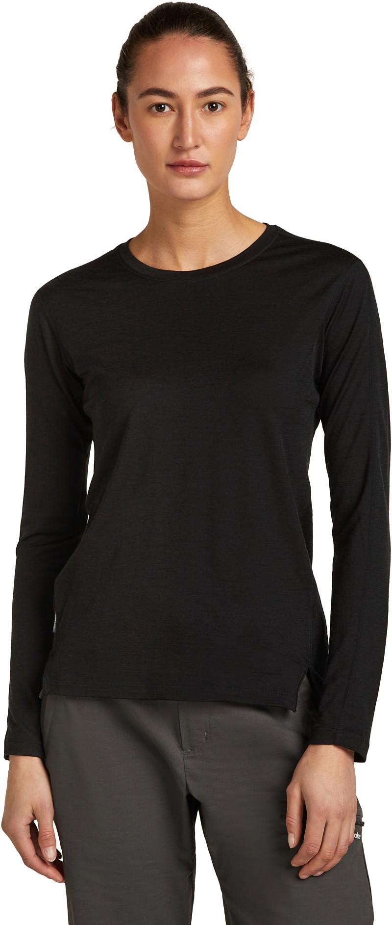 150 MerinoFine Ace LS Tee - Womens - black 1