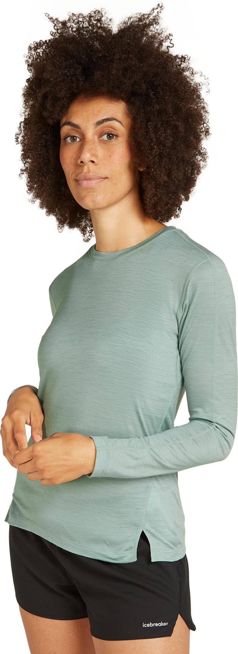 150 MerinoFine Ace LS Tee - Womens - moss 1