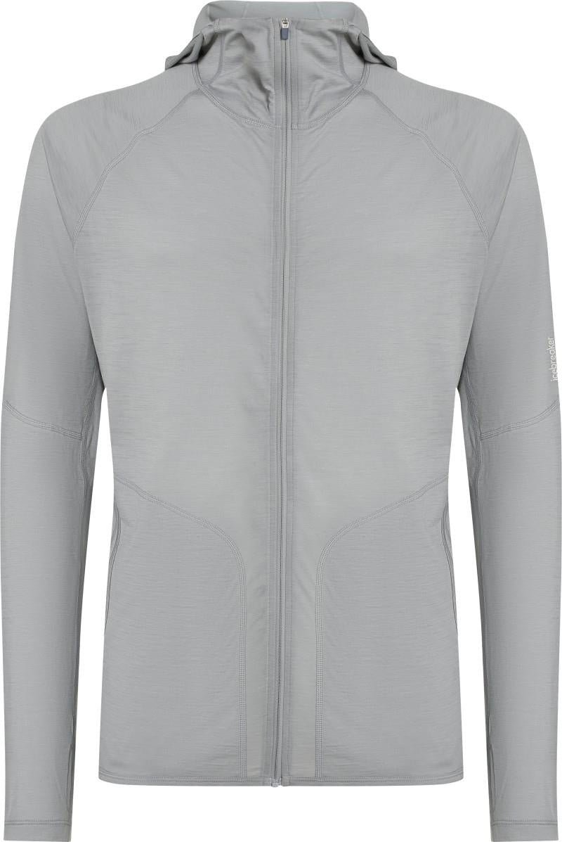 150 MerinoFine Ace LS Zip Hoodie - Mens - proto grey 1