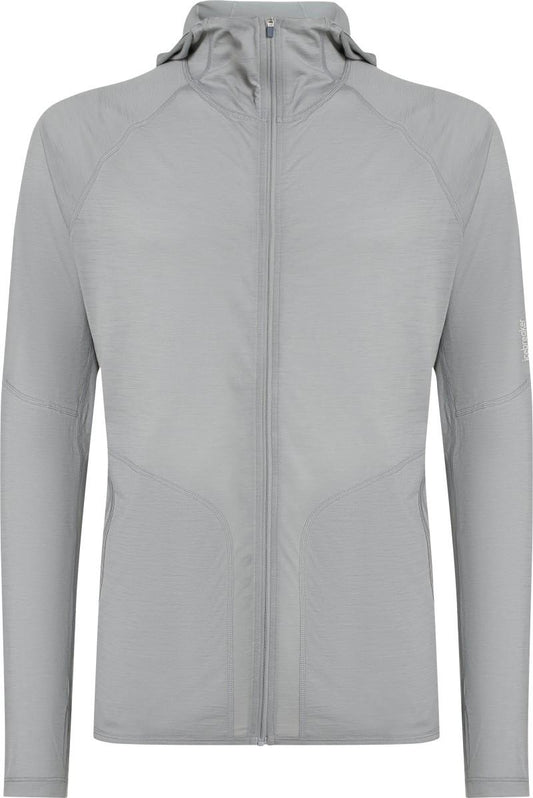 150 MerinoFine Ace LS Zip Hoodie - Mens - proto grey 1