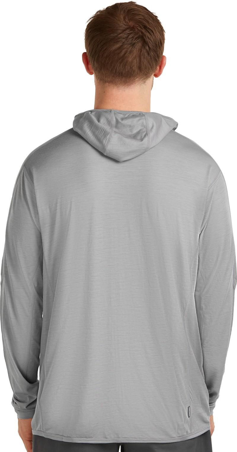 150 MerinoFine Ace LS Zip Hoodie - Mens - proto grey 1