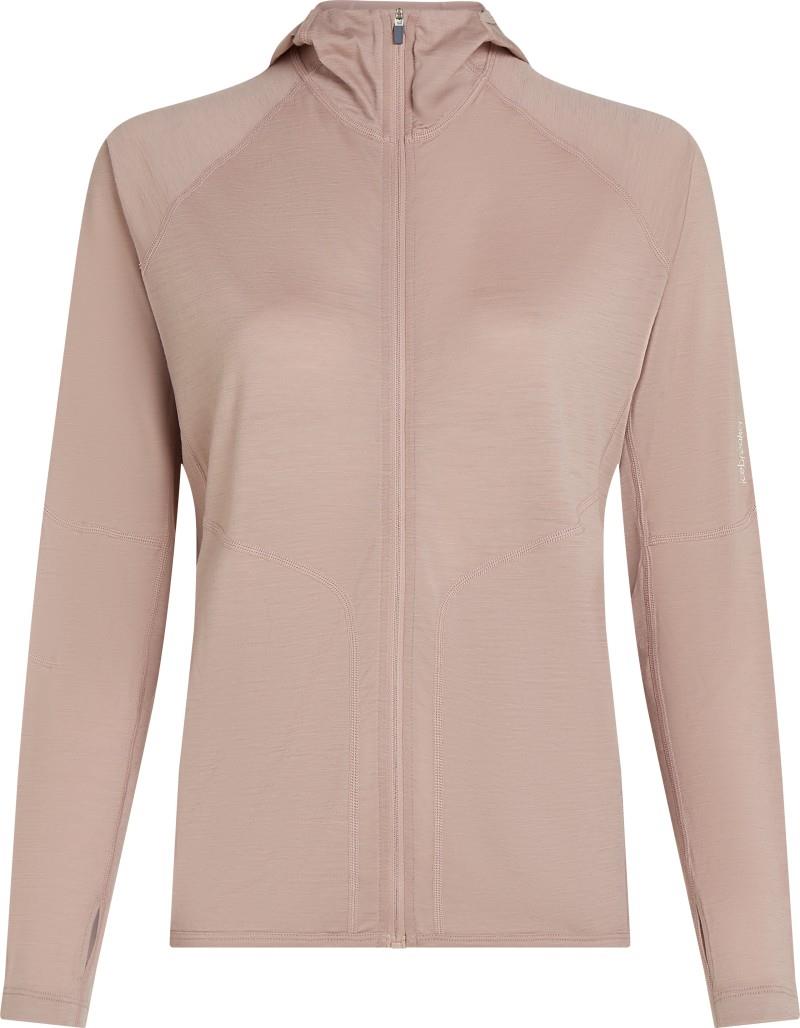 150 MerinoFine Ace LS Zip Hoodie - Womens - pink quartz 1