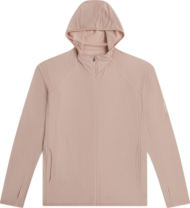 150 MerinoFine Ace LS Zip Hoodie - Womens - pink quartz 1
