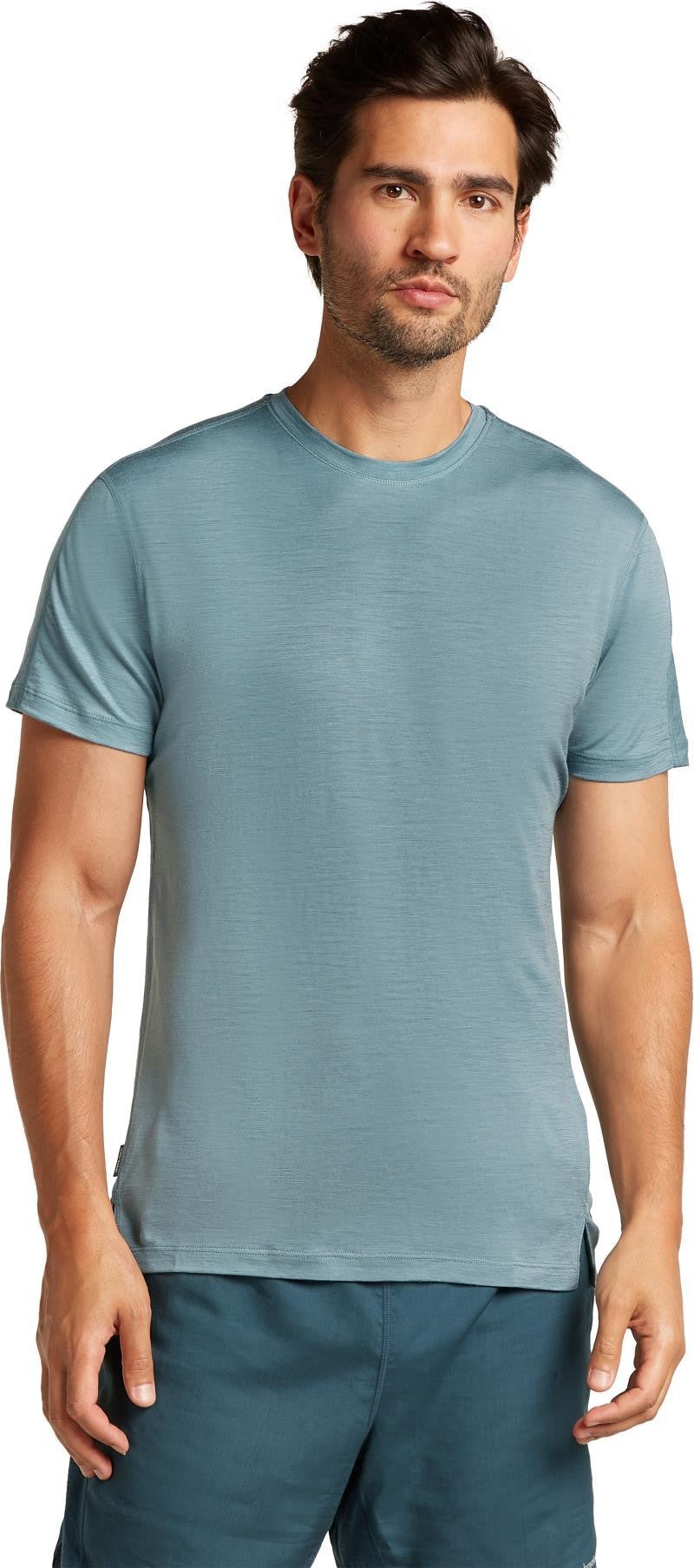 150 MerinoFine Ace SS Tee - Mens - blue ash 1