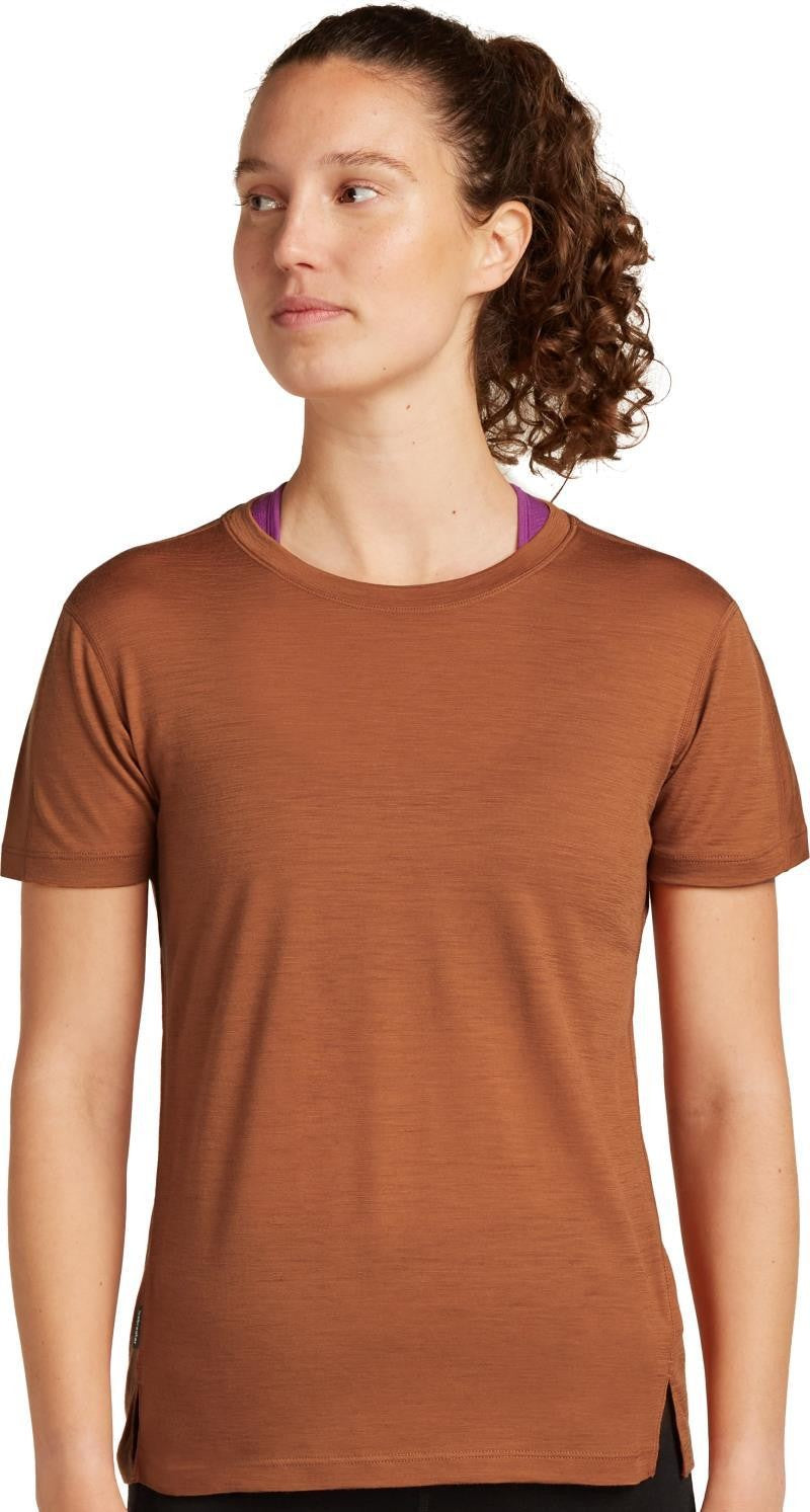 150 MerinoFine Ace SS Tee - Womens - dusty clay 1