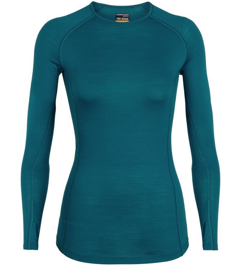 150 Zone LS Crewe - Womens - Kingfisher / Arctic Teal 1