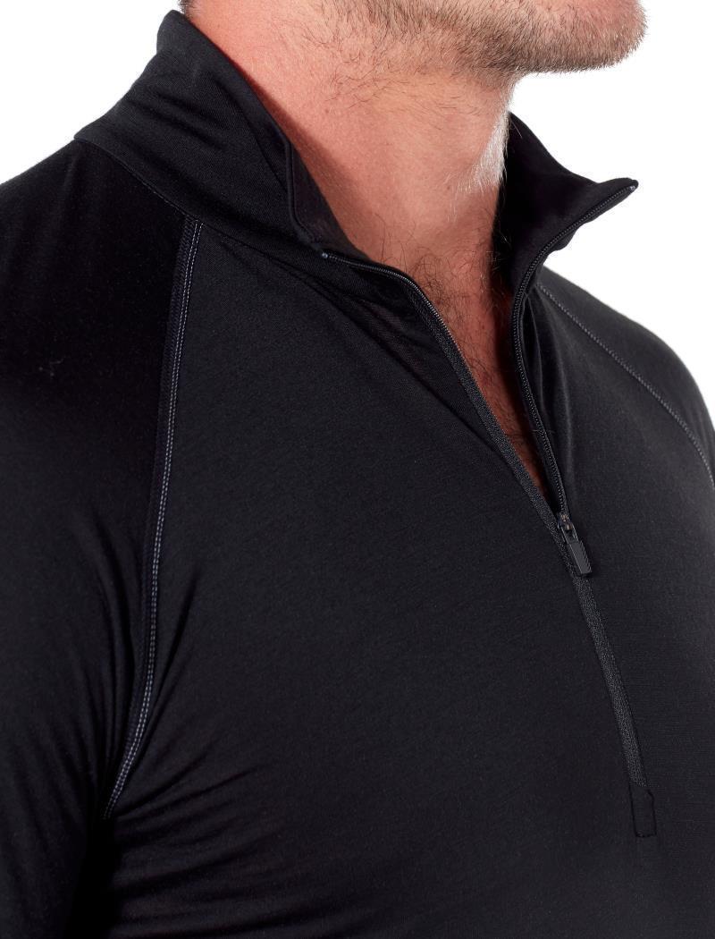 150 Zone LS Half Zip - Mens - Black 4