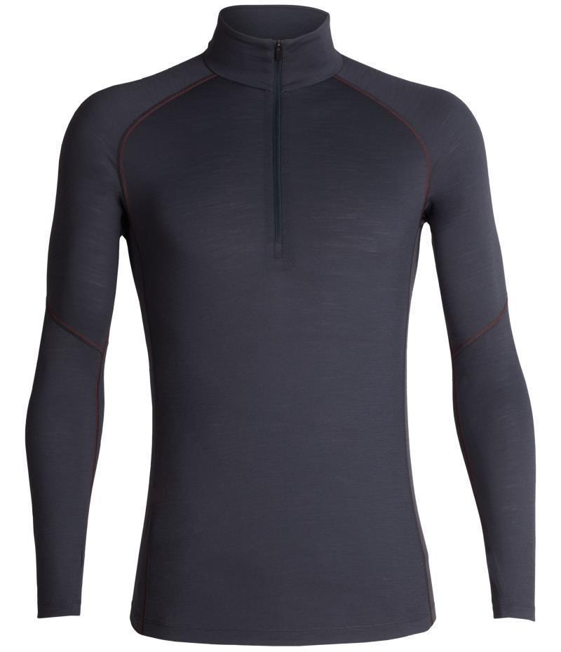 150 Zone LS Half Zip - Mens - Monsoon / Chili Red 1
