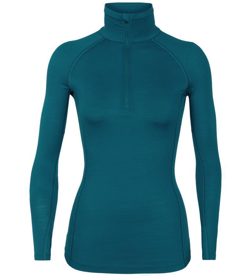 150 Zone LS Half Zip - Womens - Kingfisher / Arctic Teal 1