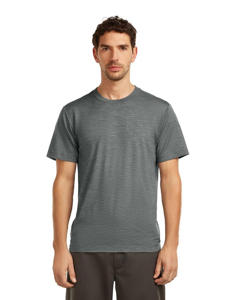 15.5 MerinoFine Jersey SS Tee - Mens - gritstone heather 1