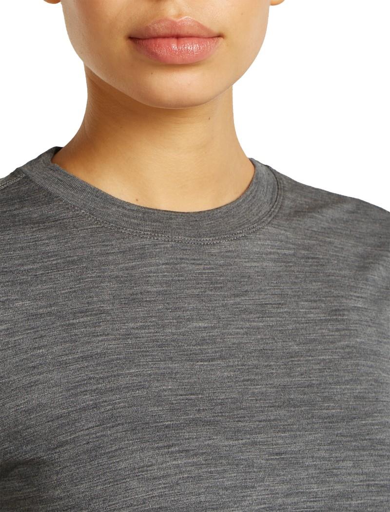 15.5 MerinoFine Jersey SS Tee - Womens - gritstone heather 1