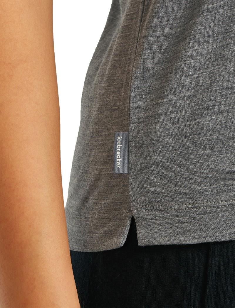 15.5 MerinoFine Jersey SS Tee - Womens - gritstone heather 1
