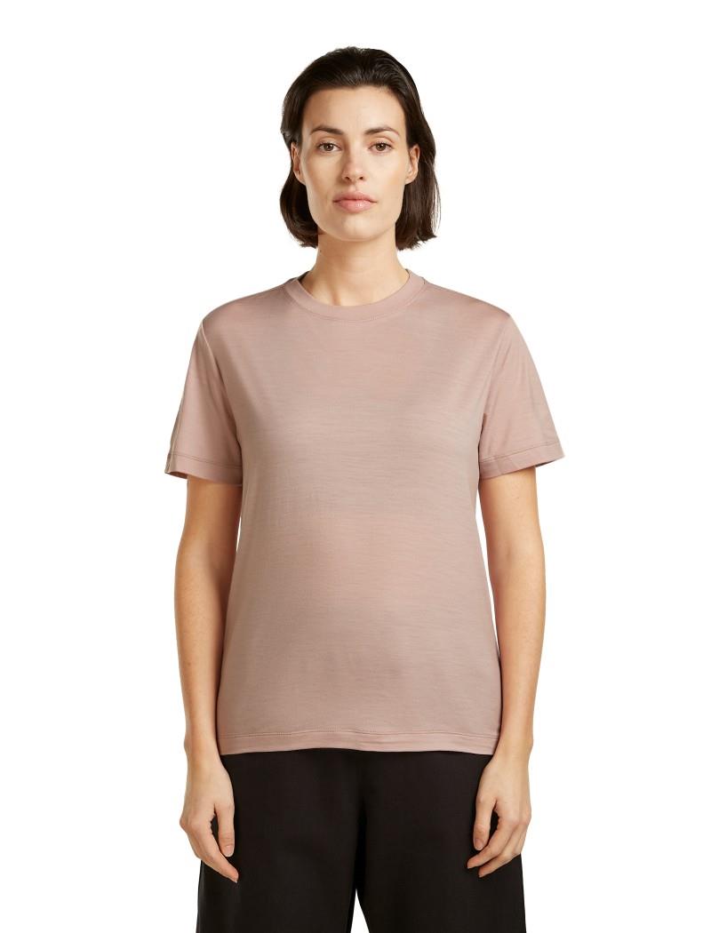 15.5 MerinoFine Jersey SS Tee - Womens - pink quartz 1
