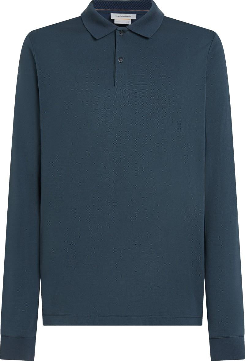 15.5 MerinoFine Pique LS Polo - Mens - abyss 1