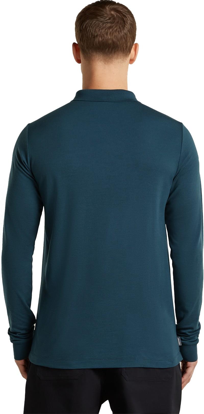 15.5 MerinoFine Pique LS Polo - Mens - abyss 1