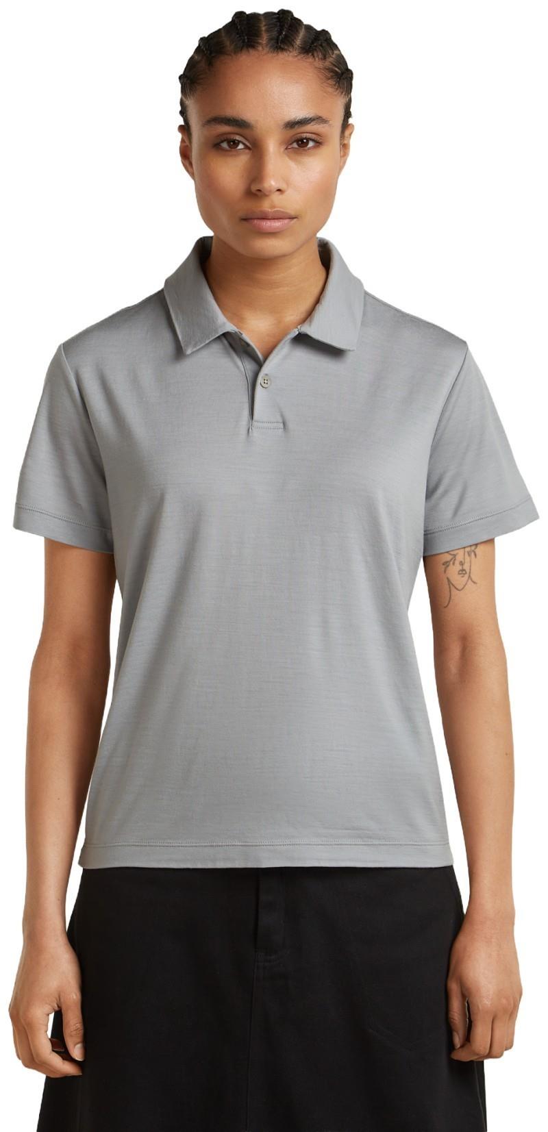 15.5 MerinoFine SS Polo - Womens - proto grey 1