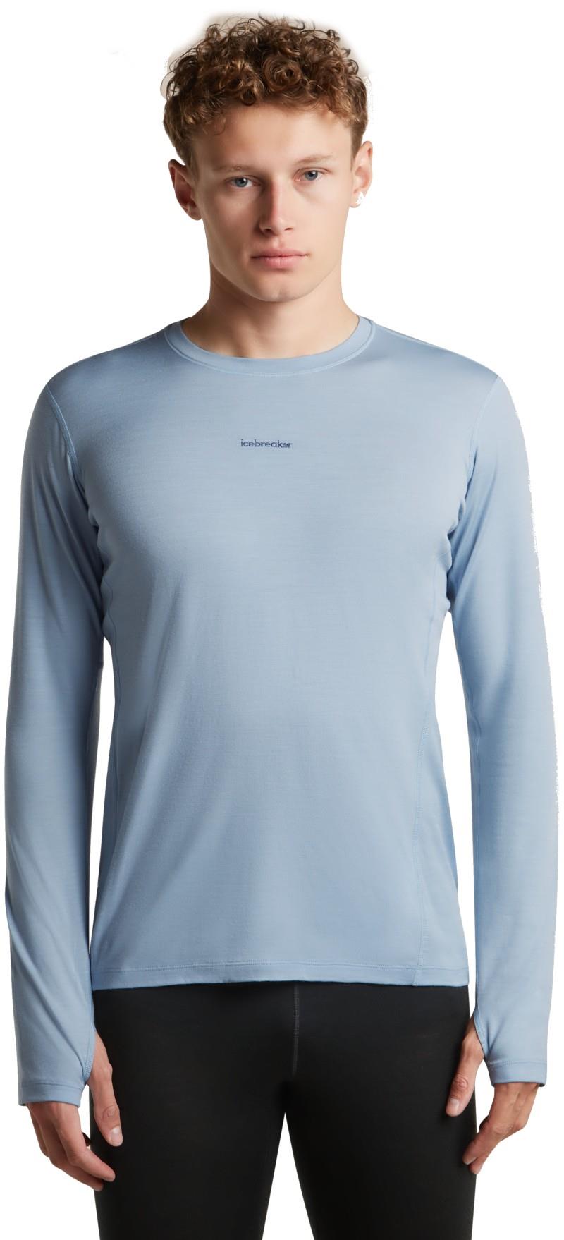 200 MerinoFine Ace LS Crewe - Mens - jet heather 1