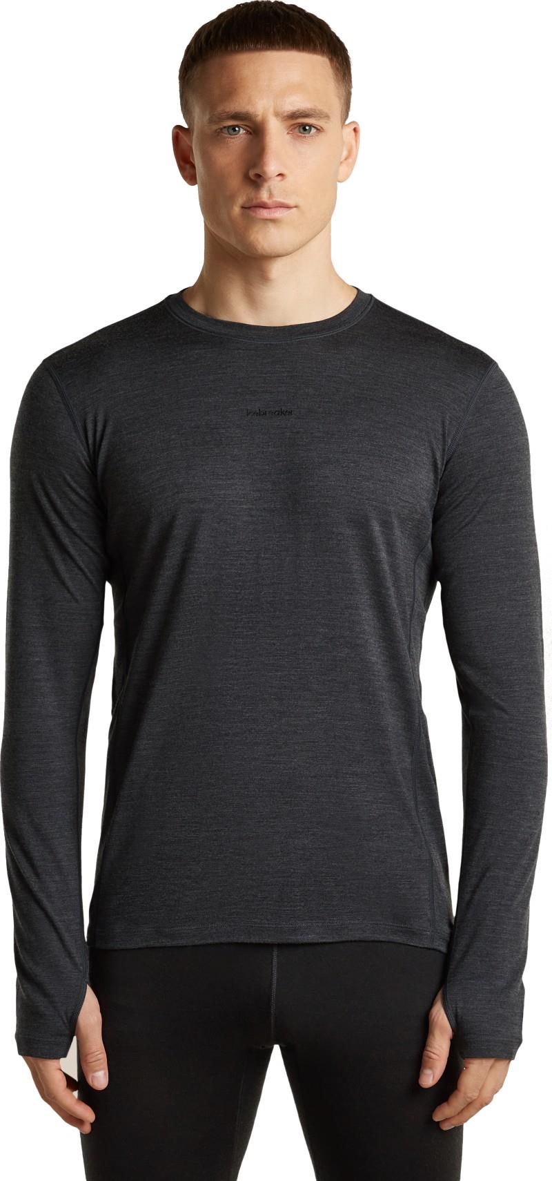 200 MerinoFine Ace LS Crewe - Mens - jet heather 1