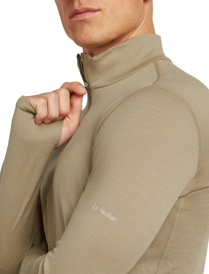 200 MerinoFine Ace LS Half Zip - Mens - flagstone 1