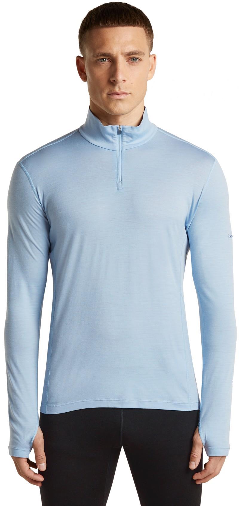 200 MerinoFine Ace LS Half Zip - Mens - jet heather 1